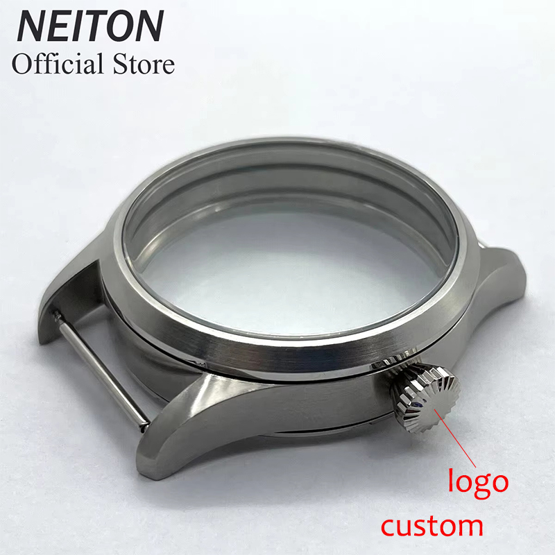 Sapphire Crystal Display - NEITON 42mm 수동 시계 케이스 시스루