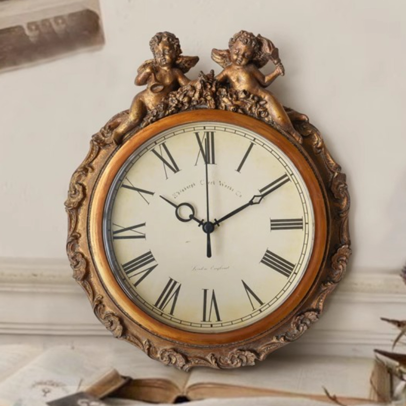 Table Watch Luxury - 수지 벽시계 레트로 테이블 시계 거실