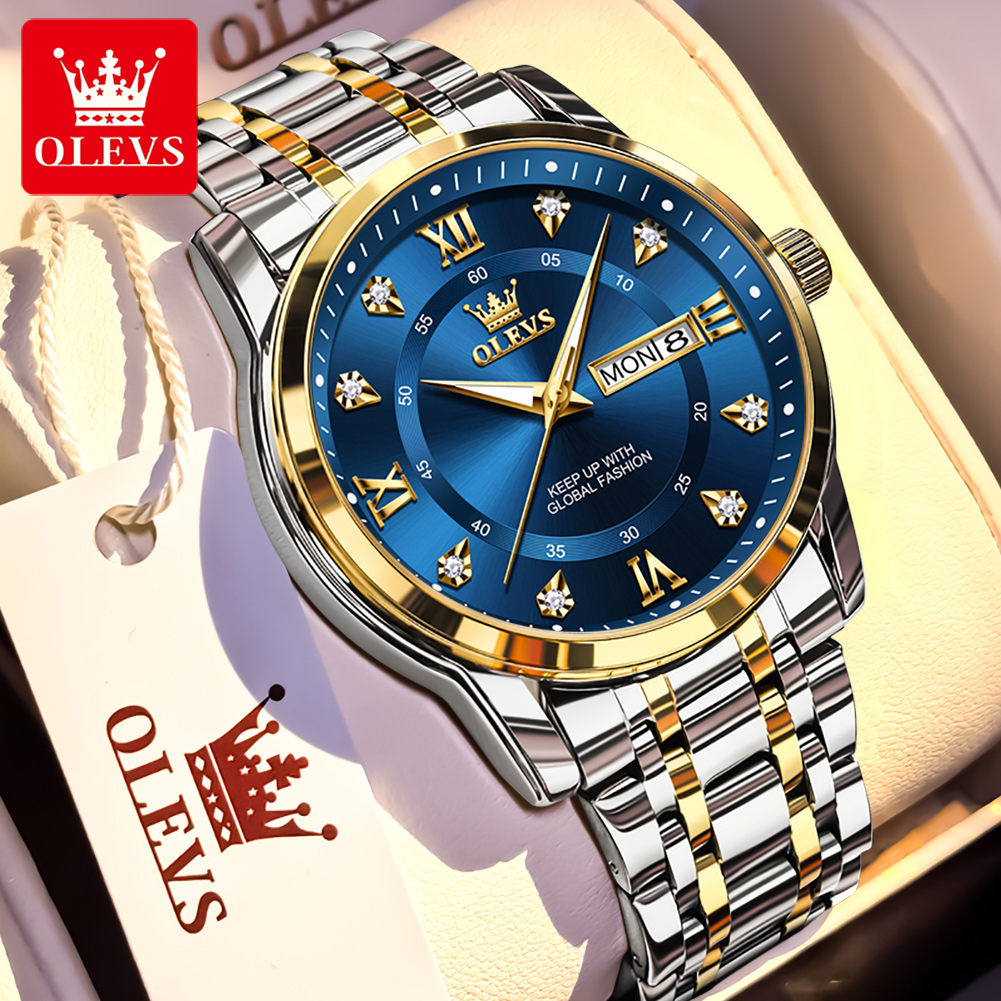 Luxury Watch For Men - OLEVS 브랜드 패션 남성용 시계 스테인레스