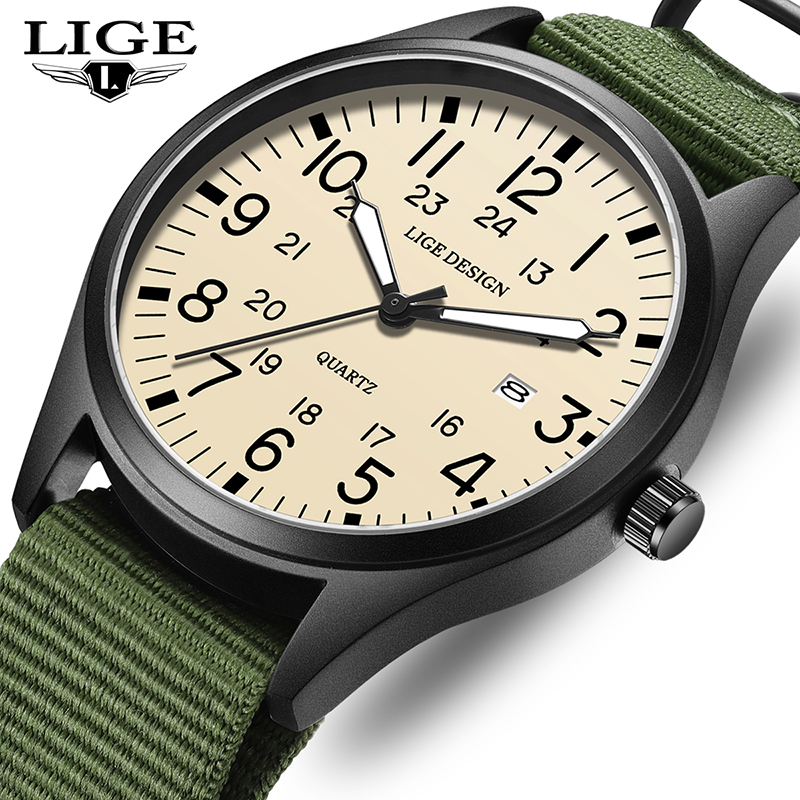 Luxury Watch For Men - LIGE 2025 최신 쿼츠 손목시계 남성용