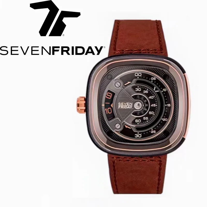 Luxury Watch Winder - SEVEN FRIDAY 남성용 완전 자동 기계식