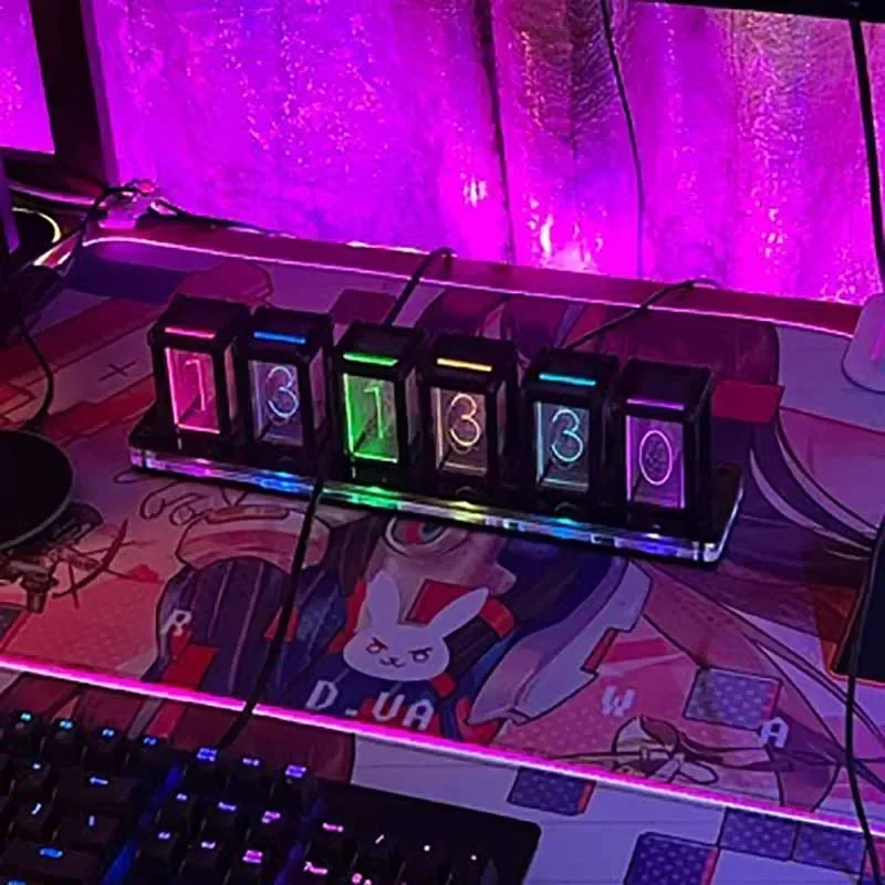 Table Watch Luxury - 탁상 시계 DIY 키트 LED RGB