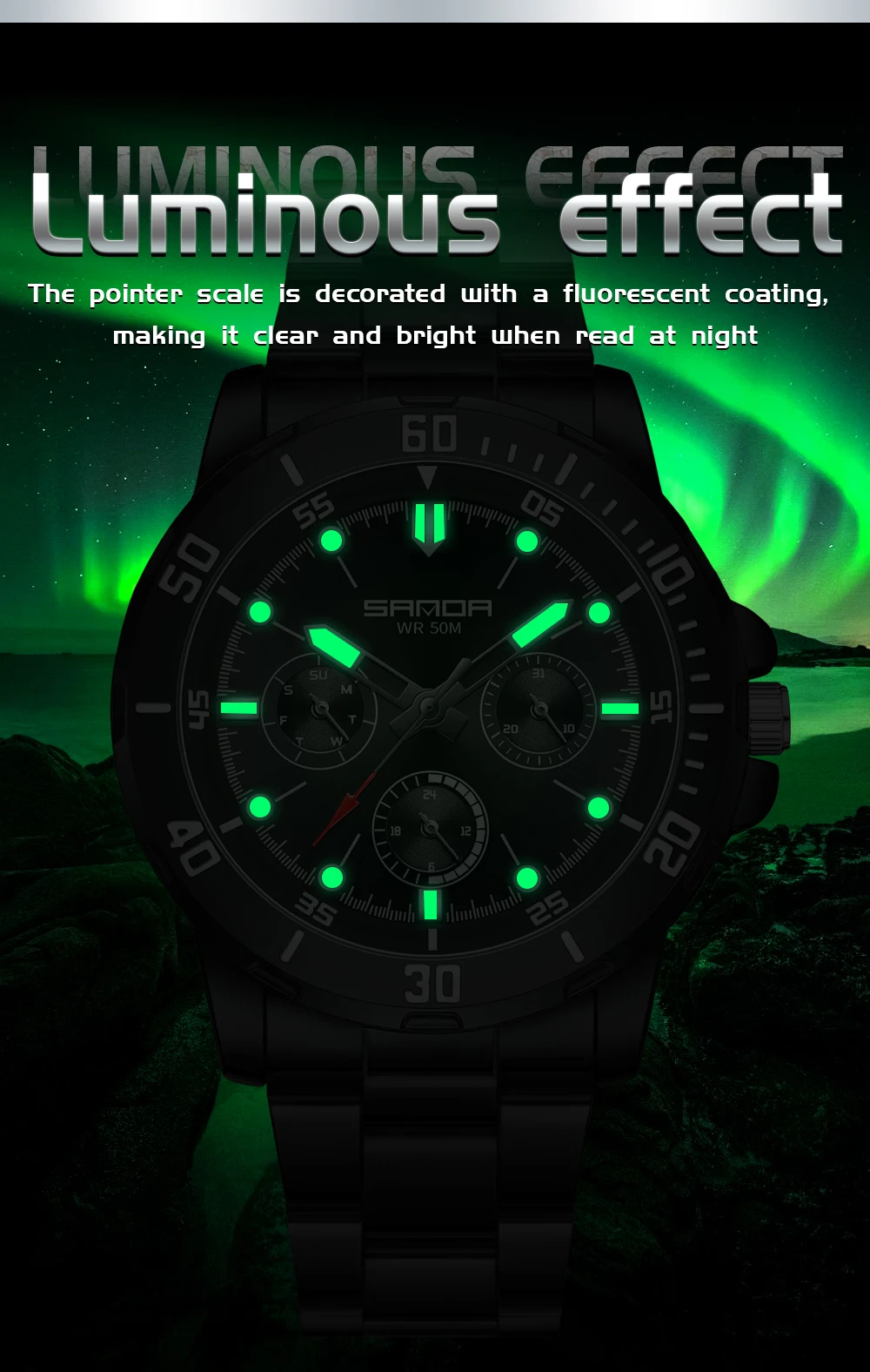 SANDA 3265 3266 남성용 전자 시계 대형 다 - Luxury Watch Shop 리뷰 및 가격