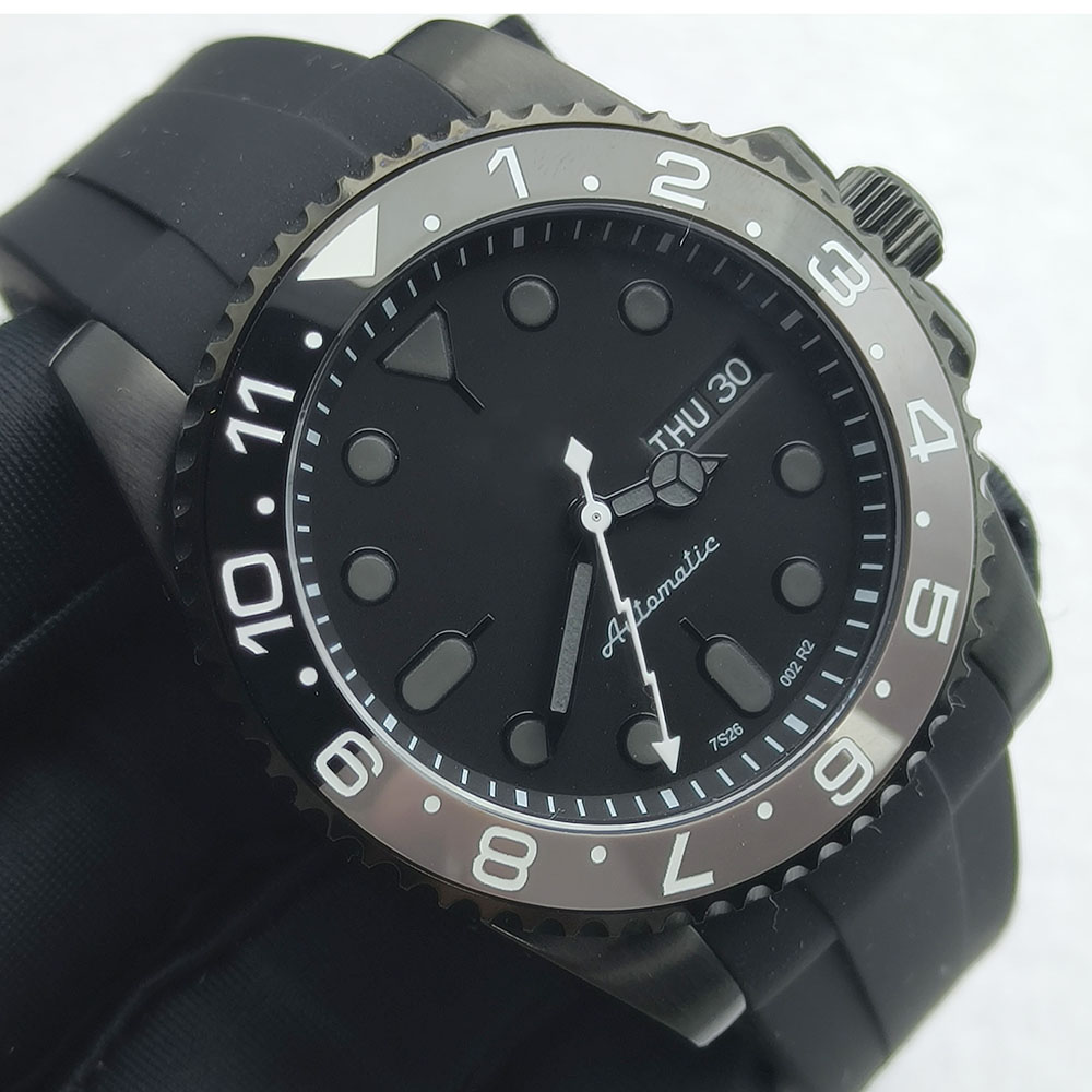 40MM NH36 시계 블랙 남성용 스테인레스 스틸 기 - Sapphire Crystal Display 리뷰 및 가격