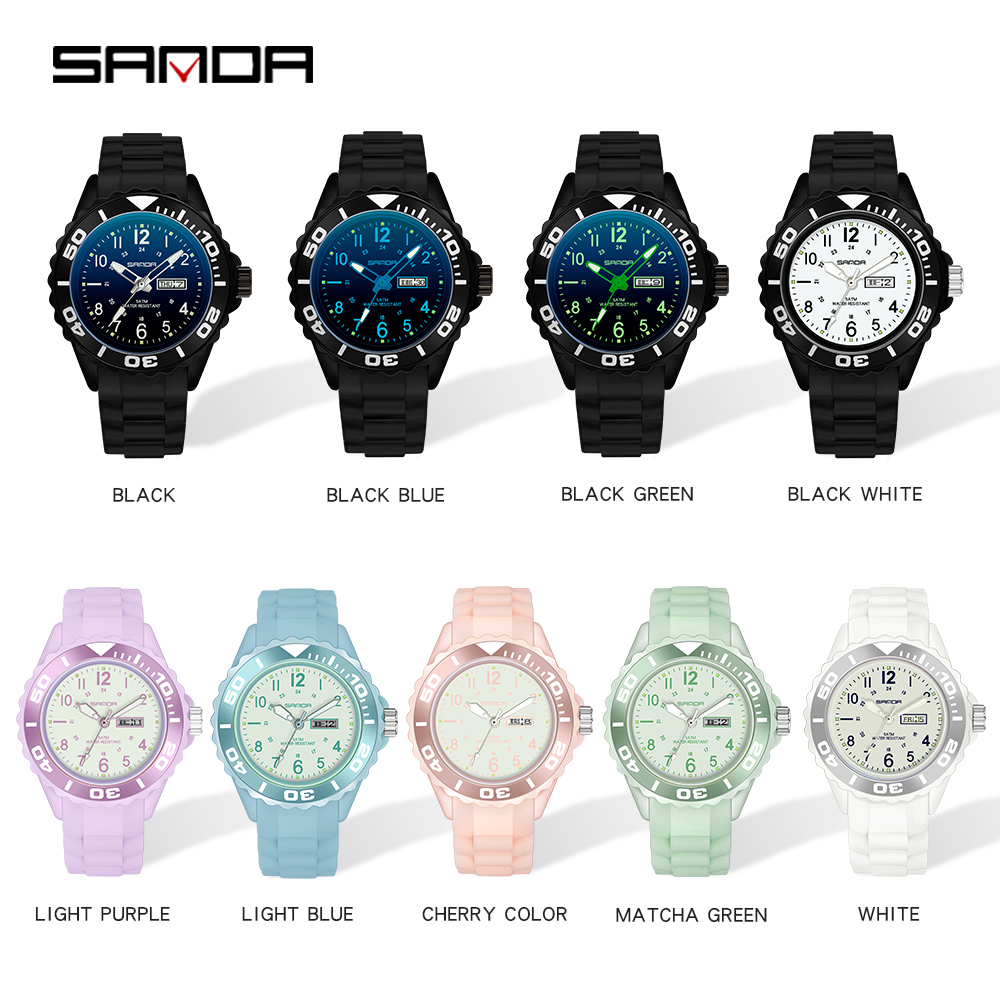 Sanda 여성용 손목 시계 드레스, 블루 워치, 실리 - Sapphire Crystal Display 리뷰 및 가격