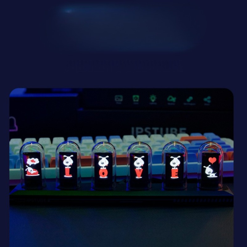 RGB 닉시 튜브 테이블 시계 진공관 데스크 시계 미적 - Table Watch Luxury 리뷰 및 가격
