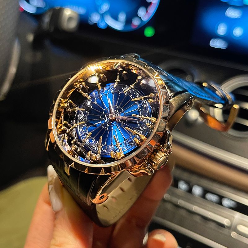 고급스럽고 우아한 남성용 시계, 원탁 12인 시계, 웜 - Table Watch Luxury 리뷰 및 가격