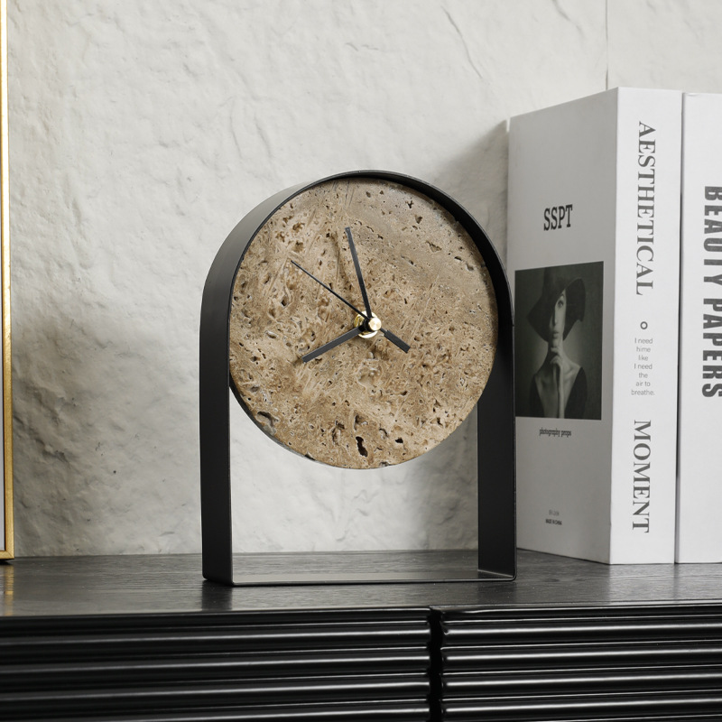고급스러운 대리석 데스크탑 시계 현대 모델 룸 연구 책 - Table Watch Luxury 리뷰 및 가격