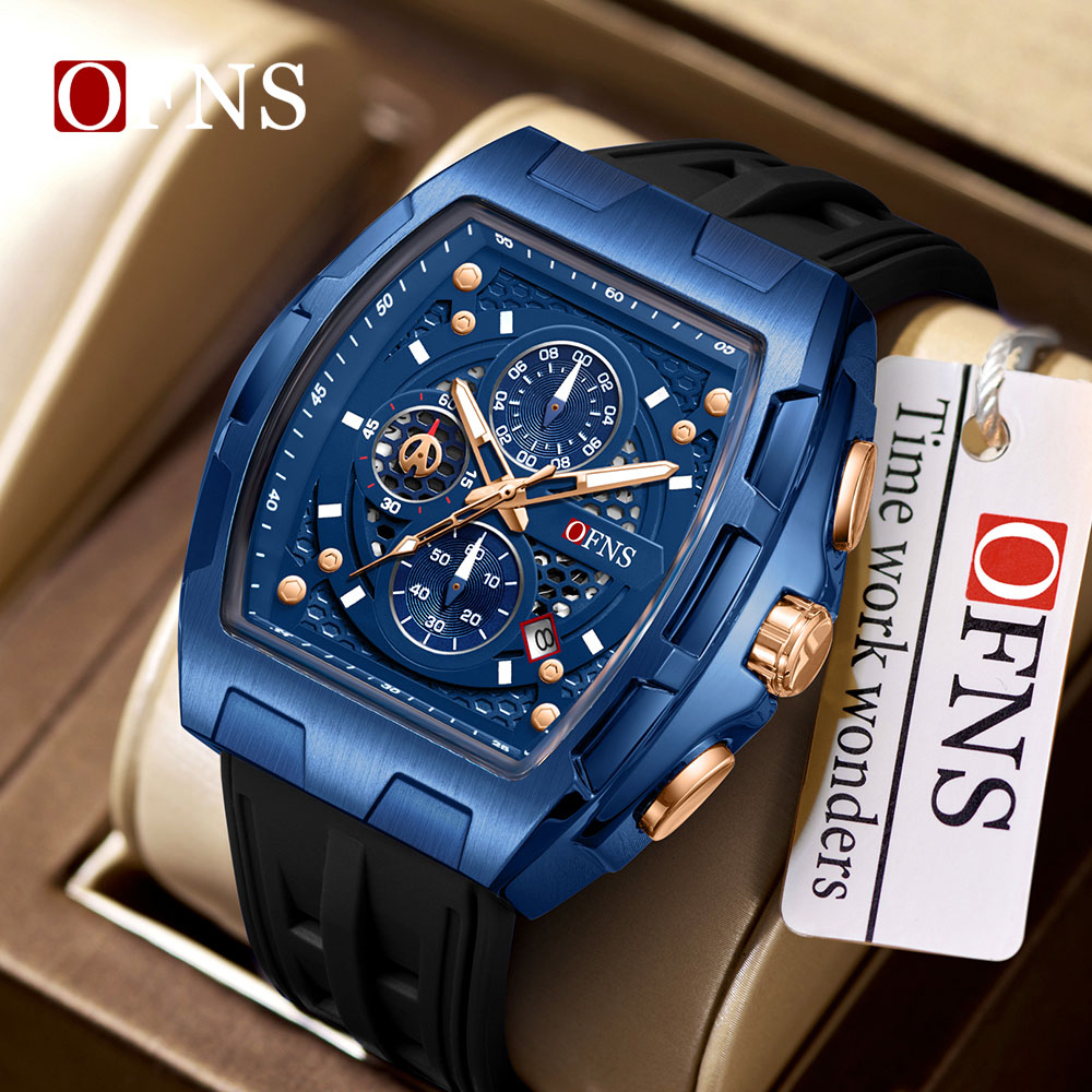 OFNS 남성용 패션 쿼츠 시계 다기능 타이밍 시계 5 - Luxury Watch Shop 리뷰 및 가격