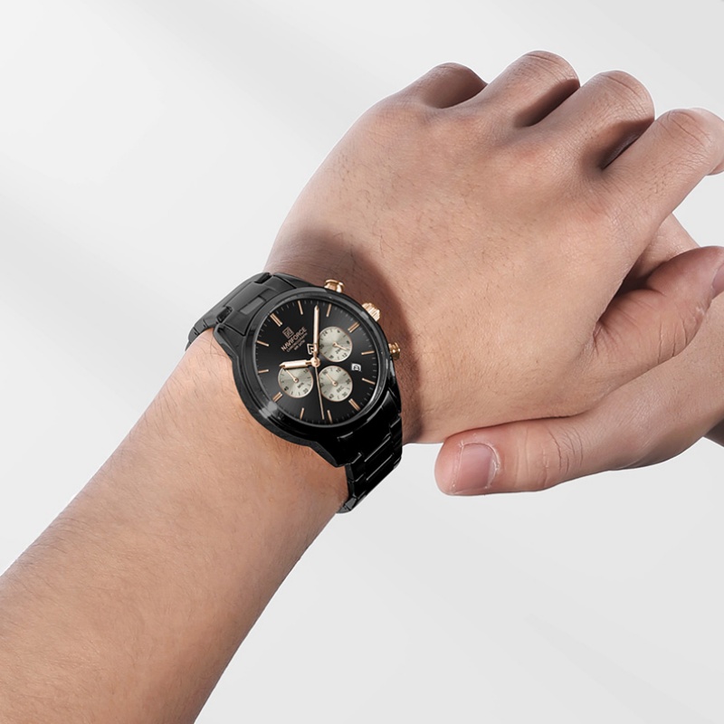 NAVIFORCE 남성용 쿼츠 크로노그래프 시계 방수  - Luxury Watch Design 리뷰 및 가격