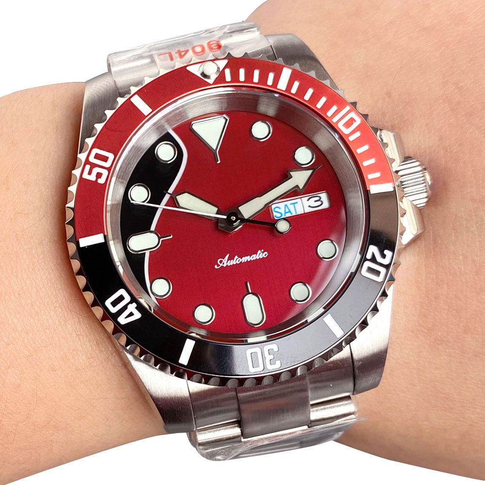 맞춤형 20ATM 40mm 날짜 요일 표시 NH36A  - Sapphire Crystal Display 리뷰 및 가격
