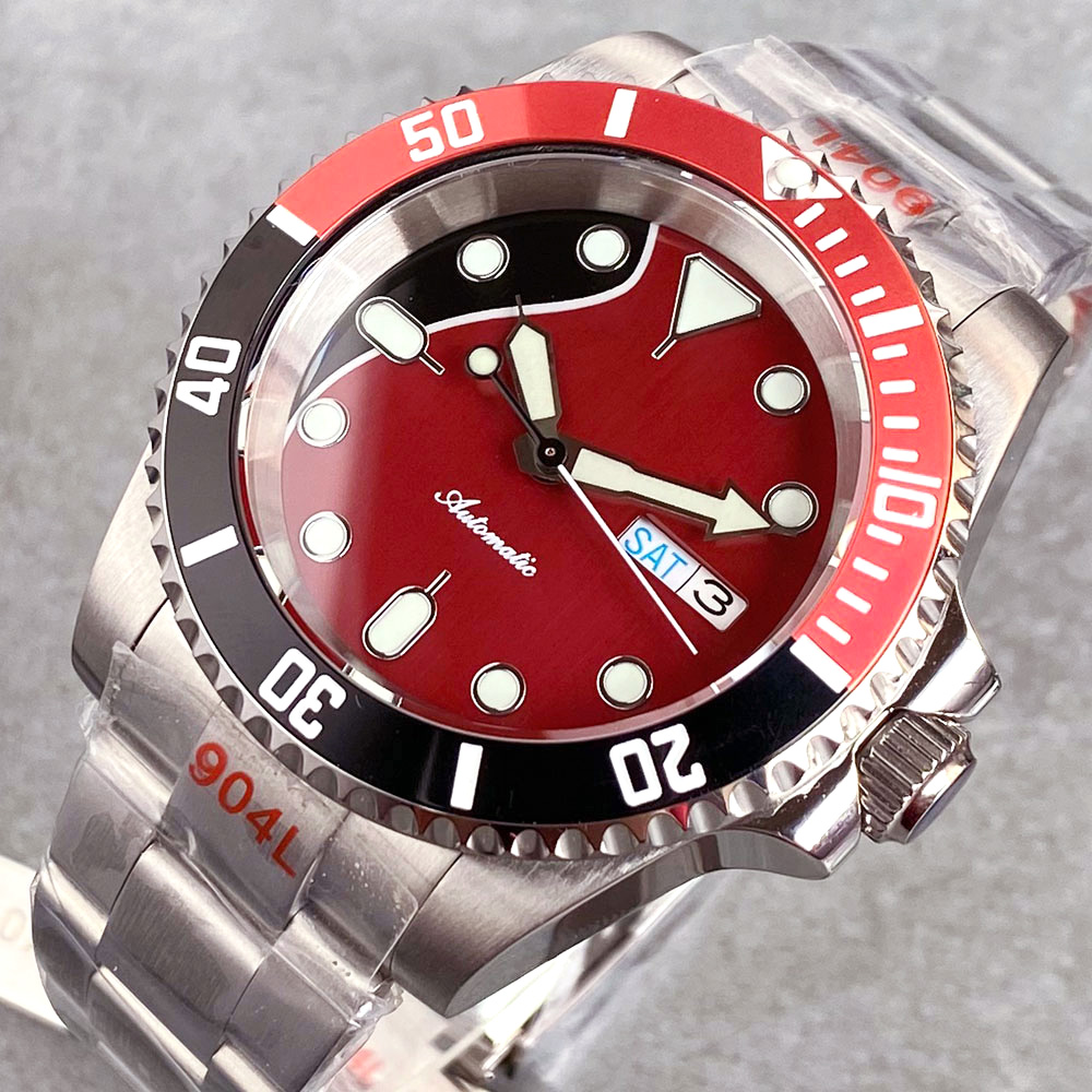 맞춤형 20ATM 40mm 날짜 요일 표시 NH36A  - Sapphire Crystal Display 리뷰 및 가격