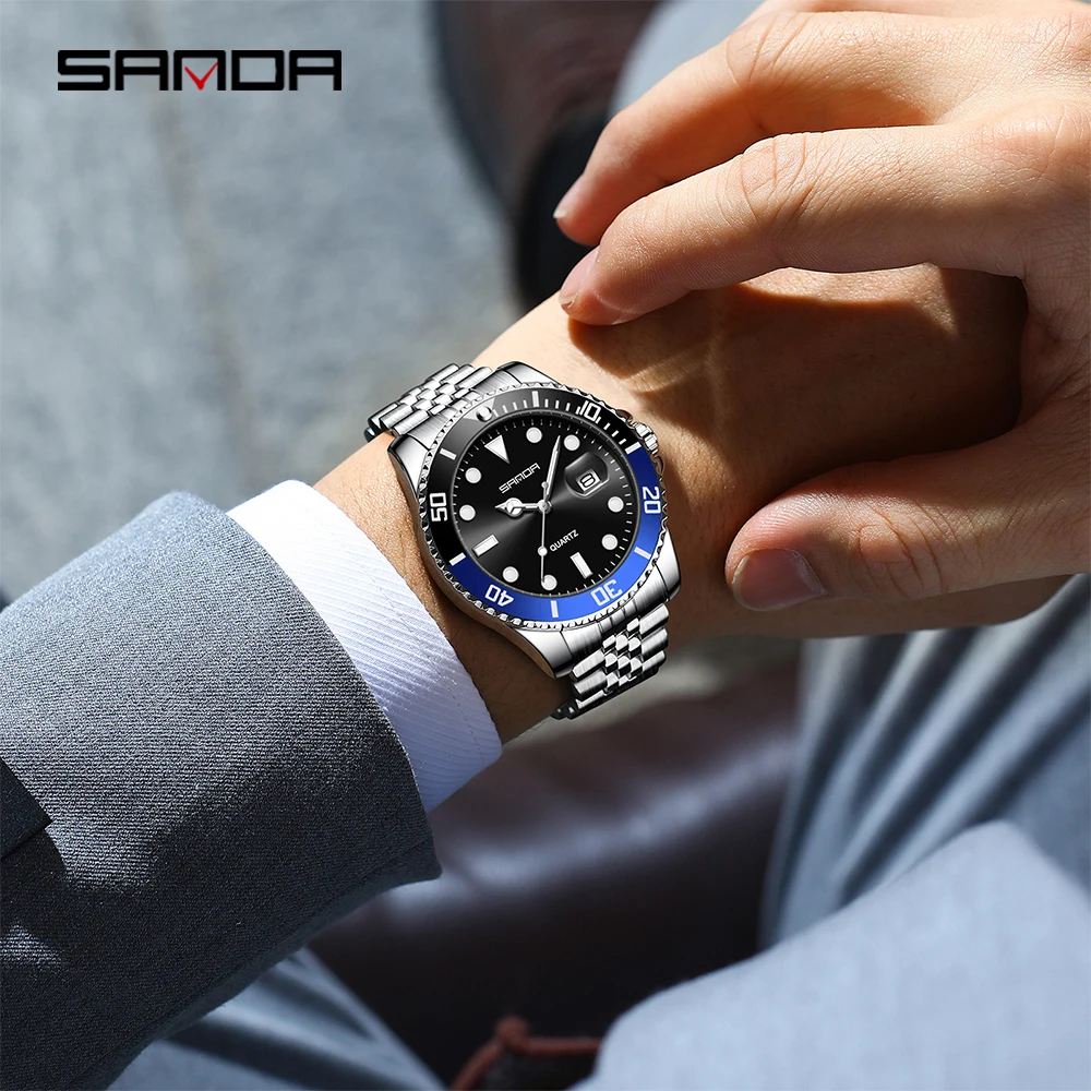 산다 1099 패션 명품 남성 쿼츠 시계 그린 워터 고 - Luxury Watch Shop 리뷰 및 가격