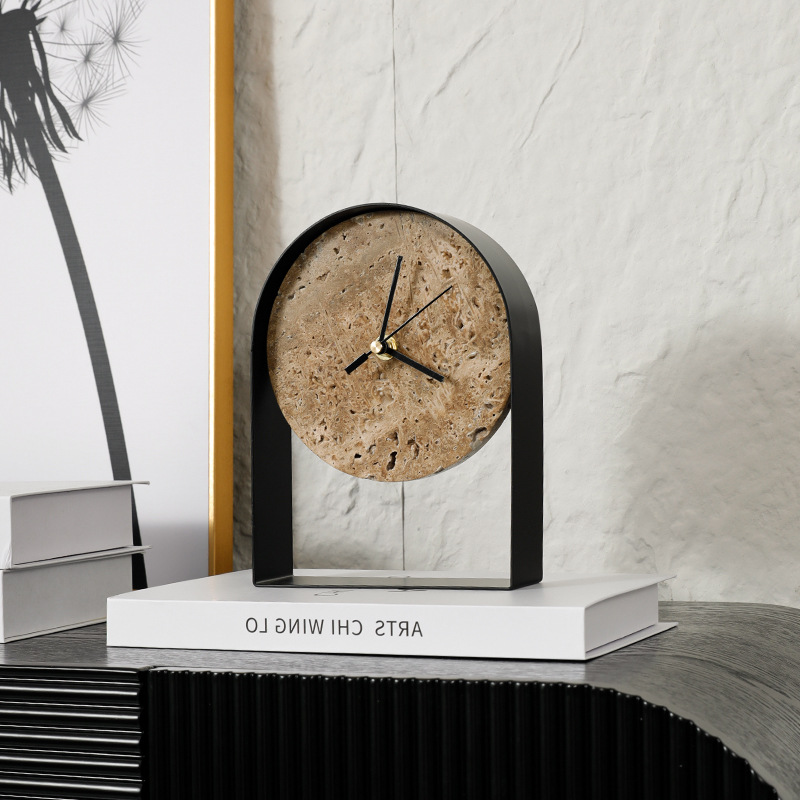 고급스러운 대리석 탁상시계 모던 모델룸 서재 책장 수공 - Table Watch Luxury 리뷰 및 가격