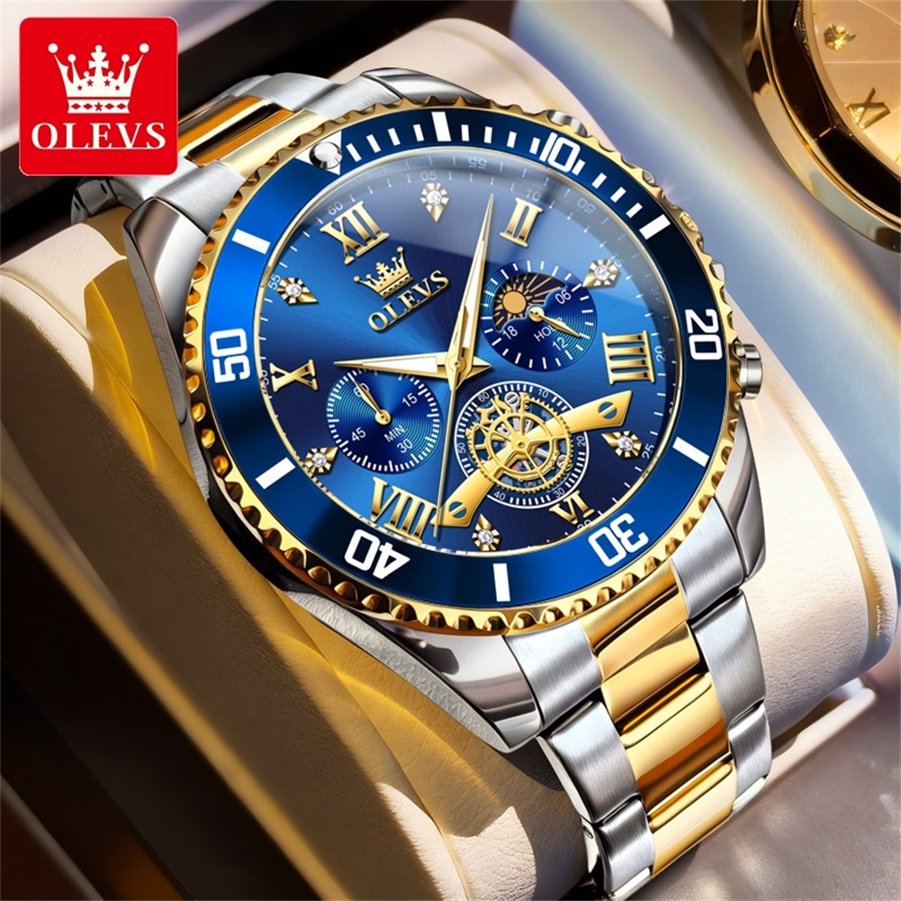 럭셔리 OLEVS 쿼츠 골드 메탈 밴드 시계, 선앤문  - Luxury Watch Winder 리뷰 및 가격