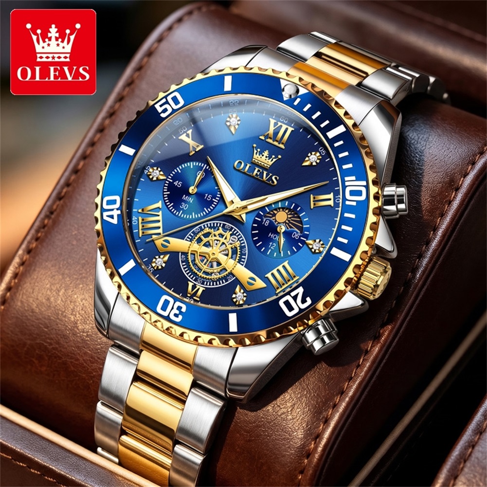 럭셔리 OLEVS 쿼츠 골드 메탈 밴드 시계, 선앤문  - Luxury Watch Winder 리뷰 및 가격