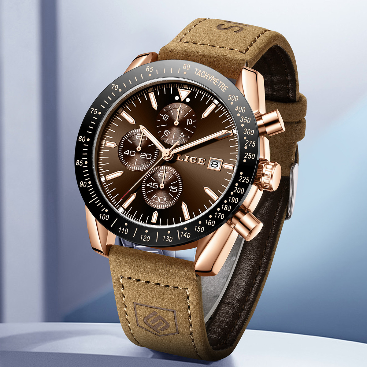 LIGE 가죽 시계 남성 패션 비즈니스 30M 방수 쿼 - Luxury Watch For Men 리뷰 및 가격